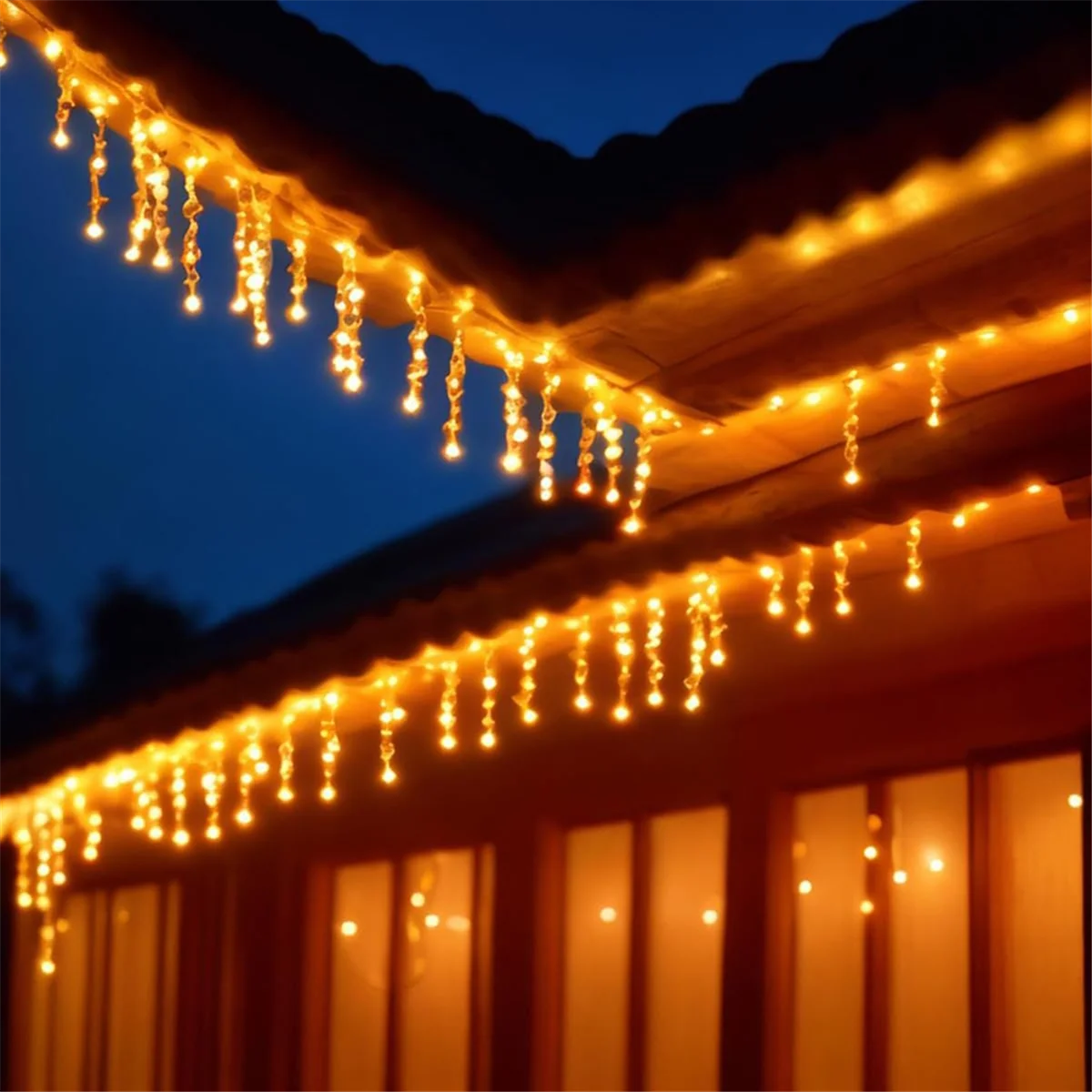A71P 100PCS Gutter Hang Hooks Christmas Lights Ornament Hook Light Clips for Hanging Xmas Decoration Outside String Lights