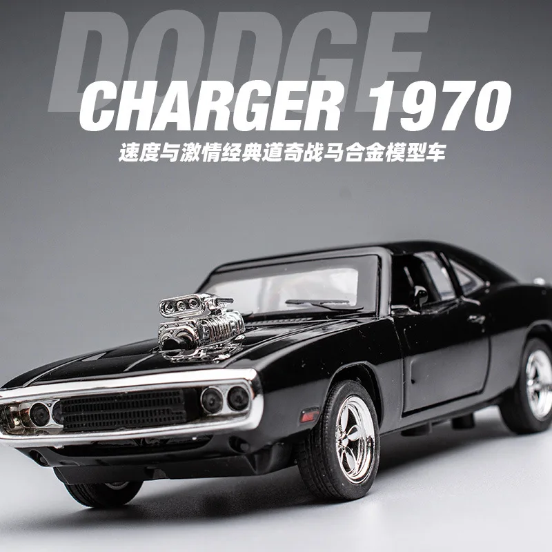1:32 Diecasts & Toy Vehicles Fast And The Furious Dodge Car Model 16Cm colecionável com som e luz porta aberta presente para crianças