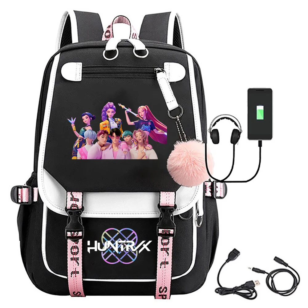 Mochilas KPop Demon Hunters Huntrix, mochilas para adolescentes Saja para niños, mochilas escolares