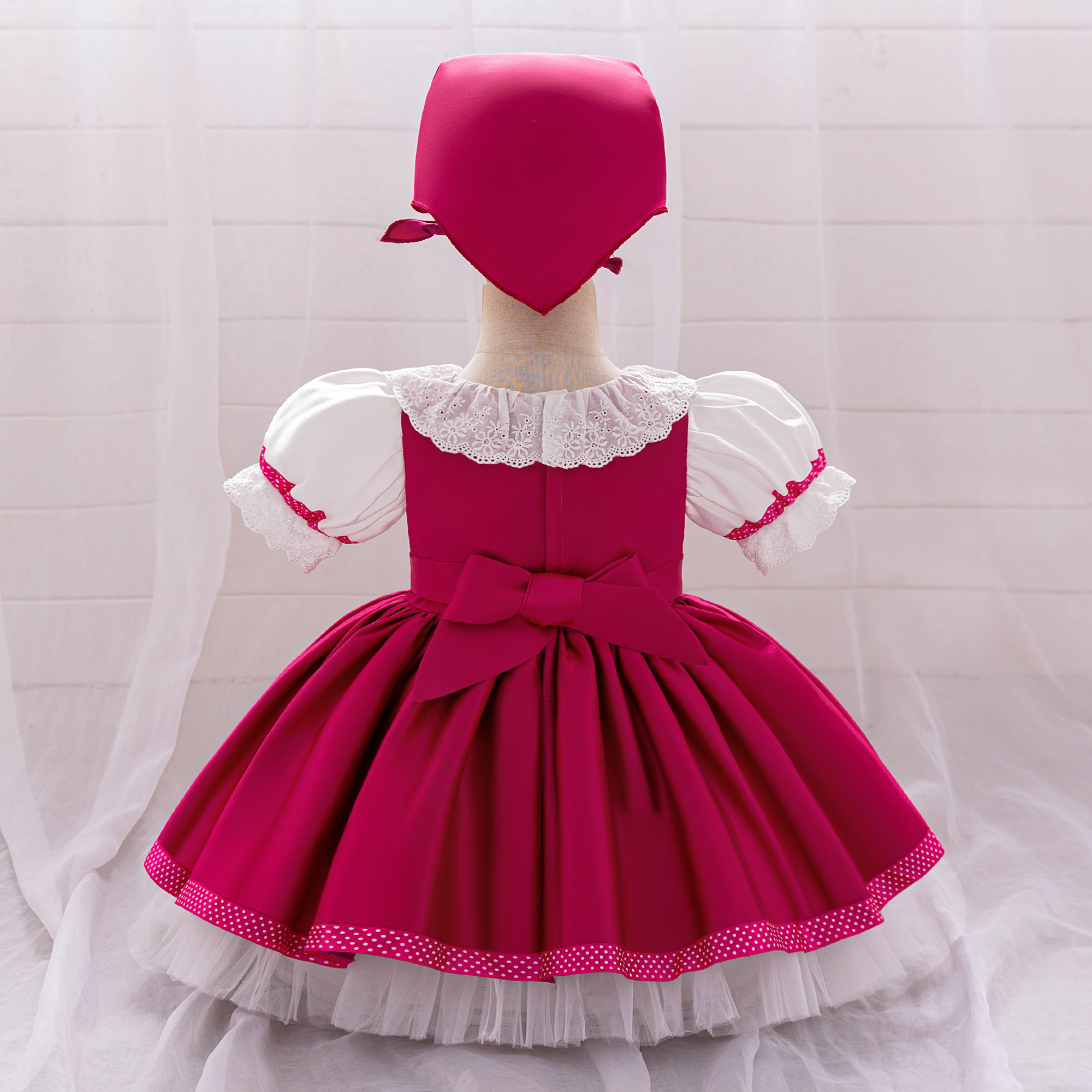 Disfraz de oso Lolita para niñas pequeñas, disfraz de sirvienta de Navidad, tutú para bebé, vestidos de princesa para fiesta de 1er cumpleaños, vestido de fiesta de boda