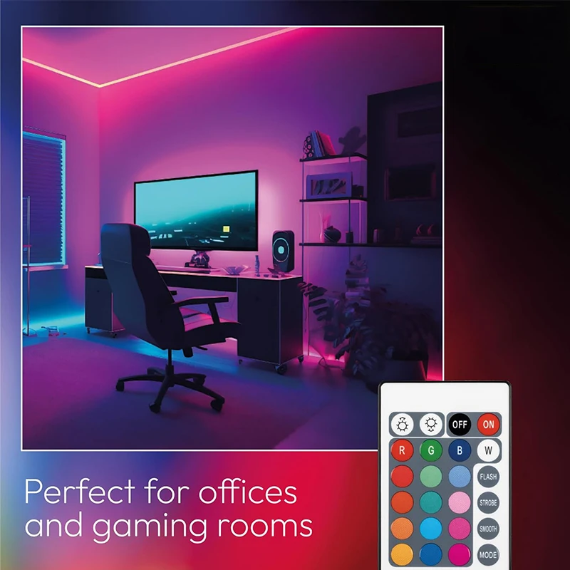 Luzes de tira led 5v usb tiras de luz com 24 teclas remoto rgb mudança de cor luzes para o quarto cozinha festa decoração casa