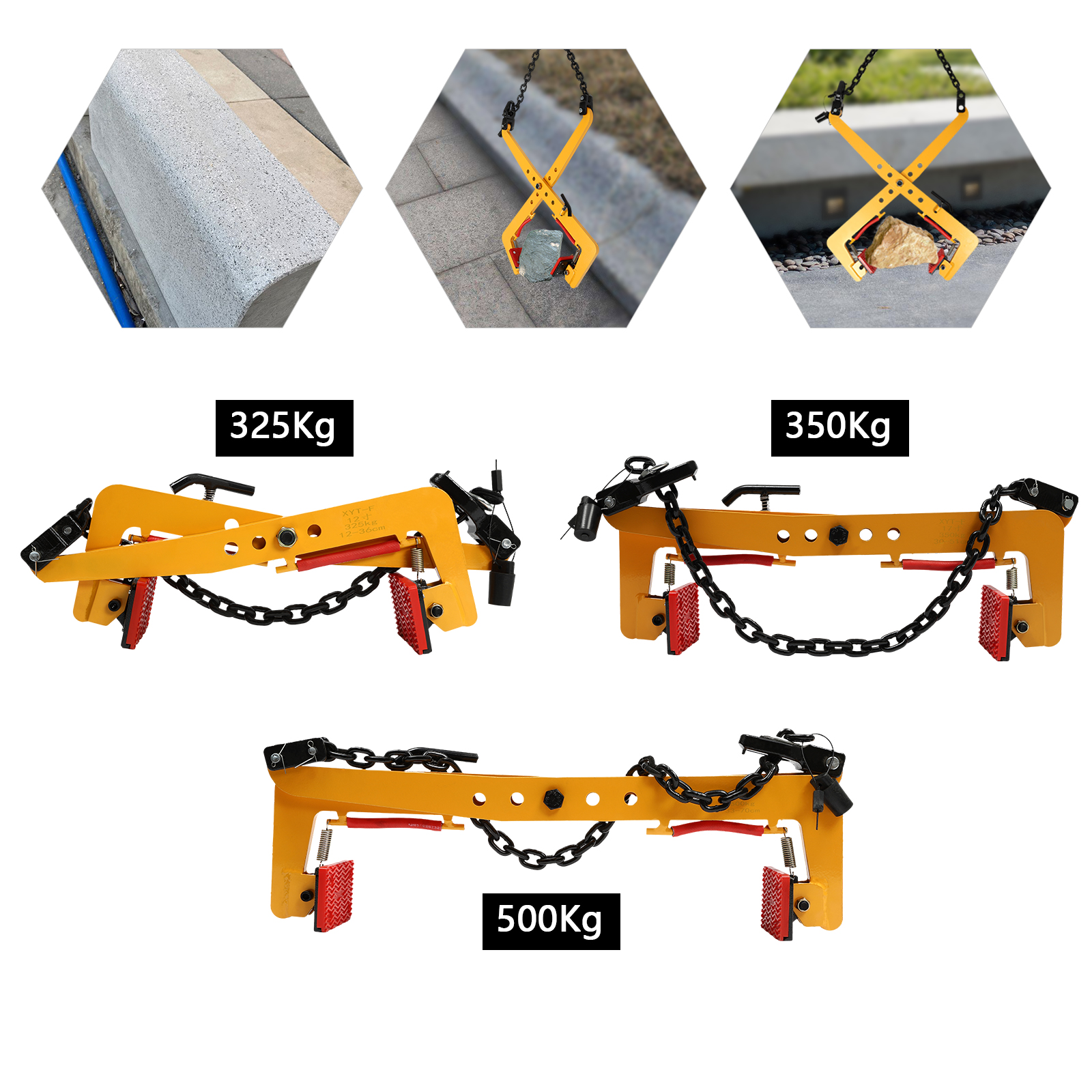 Pince de transport de levage, pince à pierre, pierre en bois, 325KG/350KG/500KG, support de levage Clmap