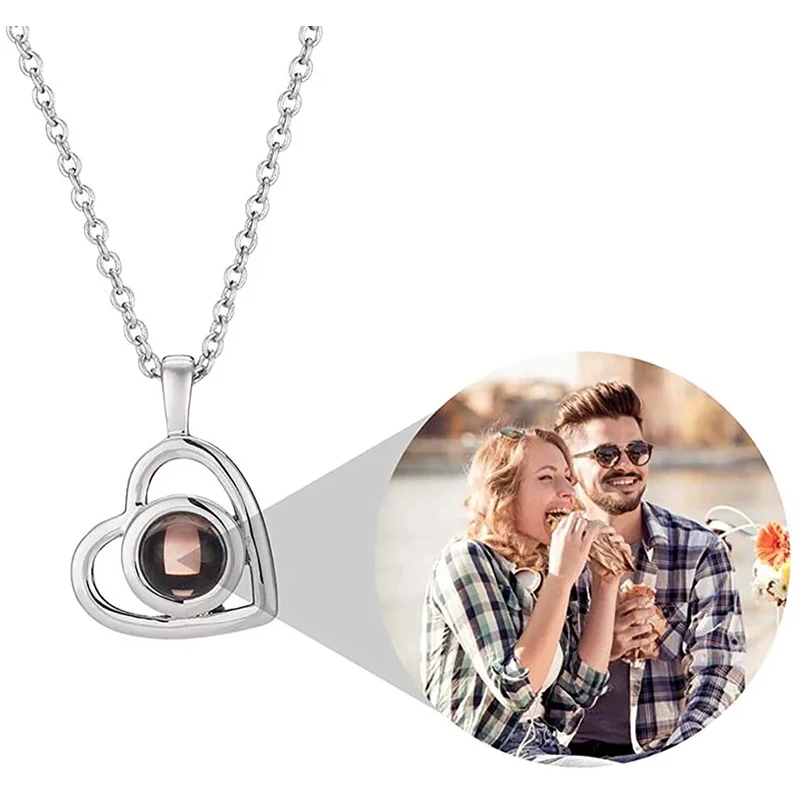 Aangepaste projectie foto ketting gepersonaliseerde huisdier foto hanger ketting huisdier Memorial Gift verjaardagscadeau Valentijnsdag 2025