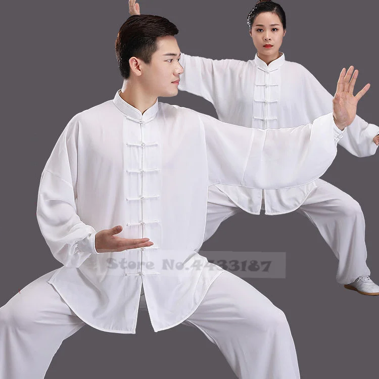 เสื้อผ้าหลวมจีนแบบดั้งเดิม Tang ชุด Kung Fu เสื้อผ้า Retro Oriental Unisex Tai Chi Elastic เอวเหนียว Loungewear 3XL