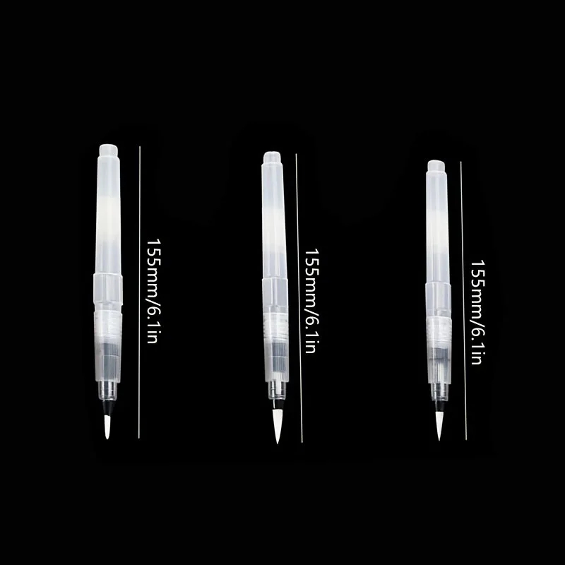 Ensemble de pinceaux de couleur à l'eau rechargeables, multi-usages, de qualité artiste, pour peinture et lettrage, DIY, 3/36 pièces