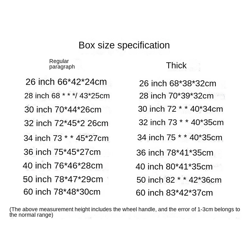 特大 26/40/50/60 インチ荷物肥厚トロリーケース暗号スーツケース ABS + PC 大容量アルミフレームジッパー