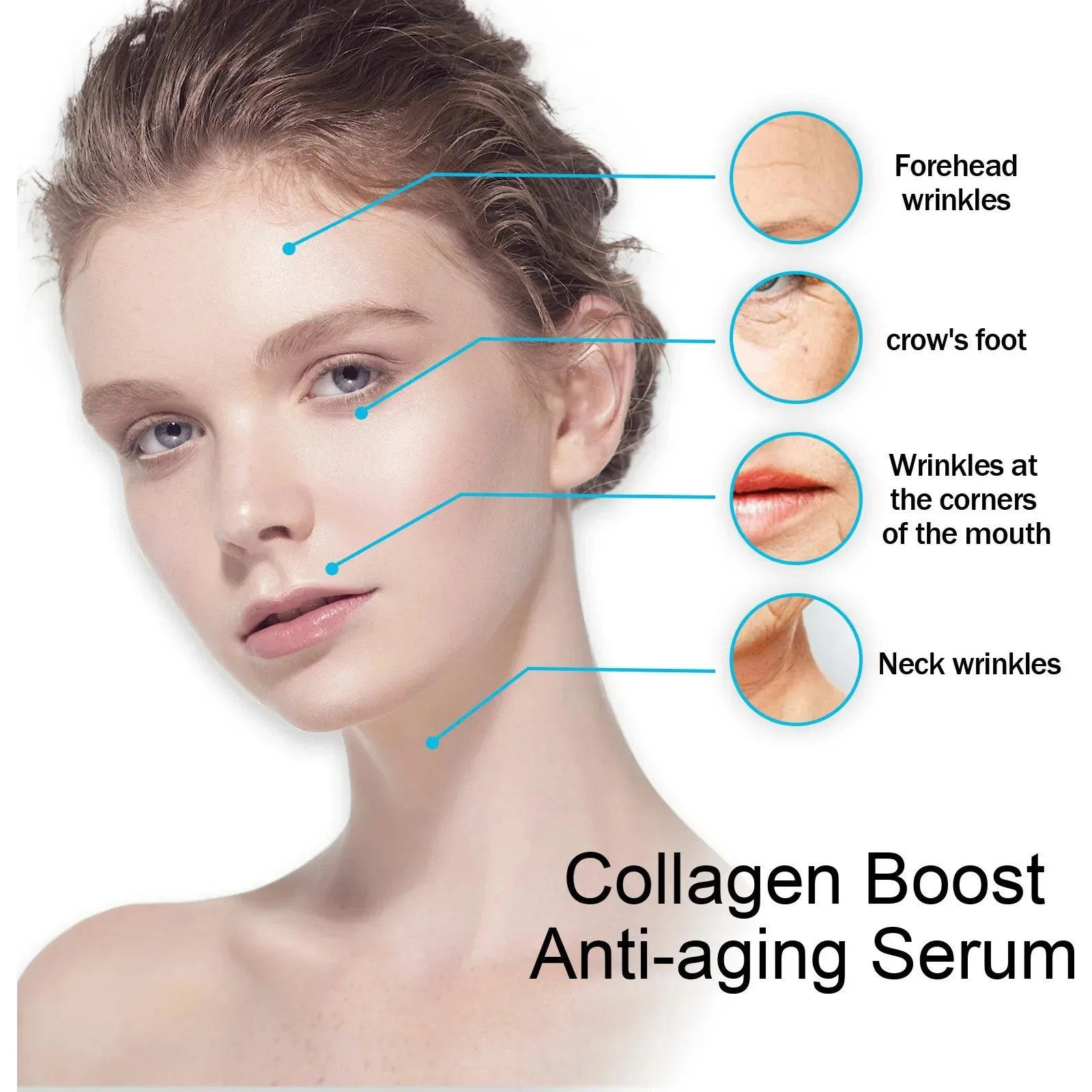 Retinol removedor de rugas rosto soro instantâneo endurecimento levantamento anti-envelhecimento líquido desbotamento linhas finas clareamento coreano produtos de cuidados com a pele