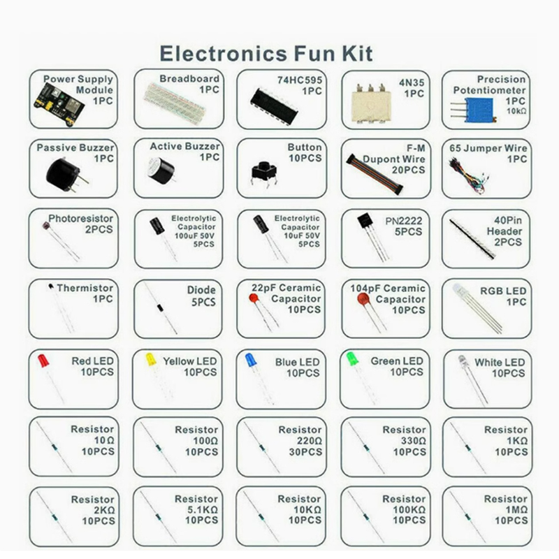 830-Well Steckbrett-Kit MB-102 für UNO R3 Component Kit Starter Kit Box