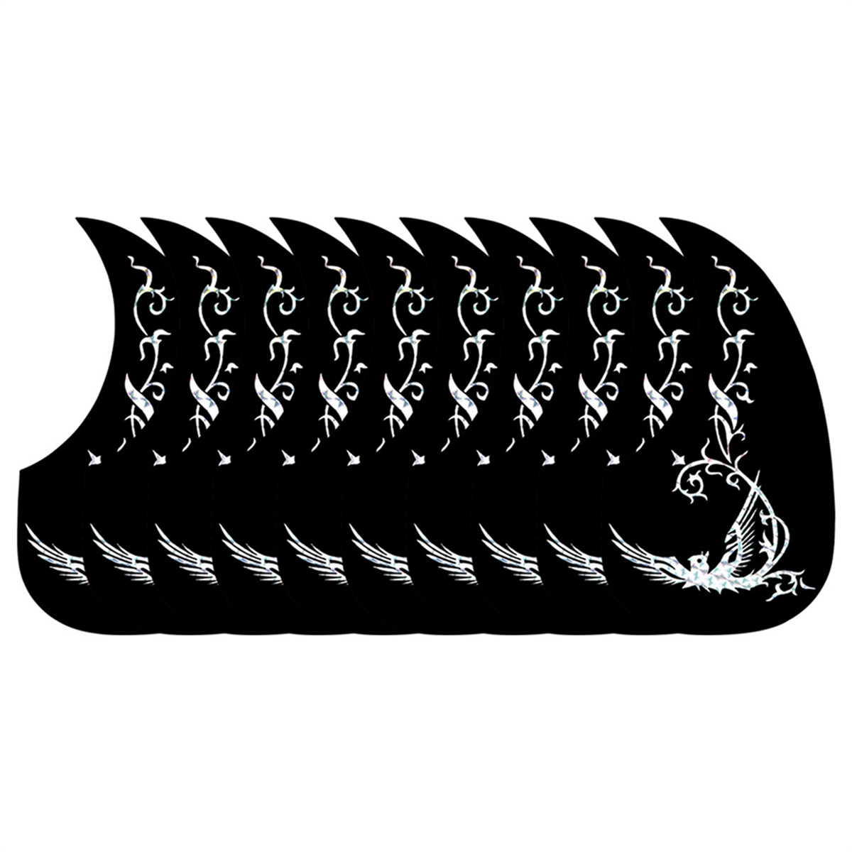 A71P Guitar Anti-Skid Plate Teardrop-Shaped Folk Classical Guitar Pickguard Anti-Scratch