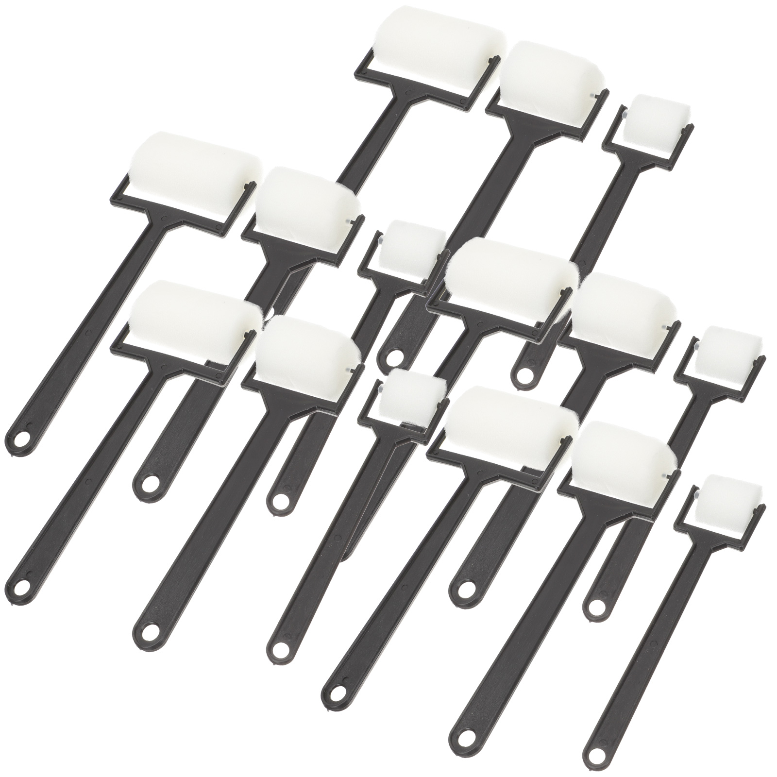 Foam Brushes 15Pcs Foam Paint Brushes Drawing Sponges Roller Kit Sponges Rolling Brush Rollers Foam Sponges Brush Painting