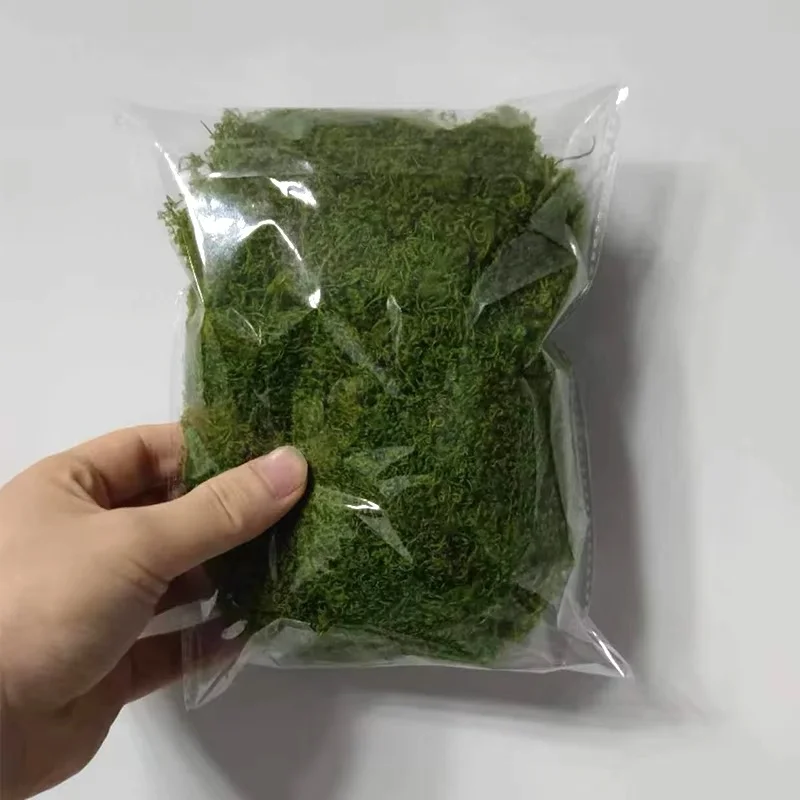 약 20g 인공 녹색 식물 폴리 에스터 이끼 잔디 홈 거실 정원 장식 미니 풍경 가짜 꽃 DIY 공예
