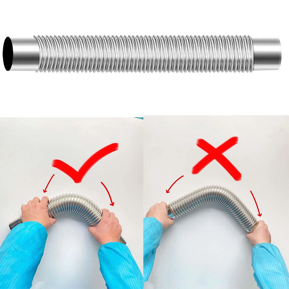 Stainless Steel Gas Water Heater Exhaust Pipe Corrugated Pipe 90 Degree Elbow Chimney Liner Bend Multi Flue Stove Chimney Pipe