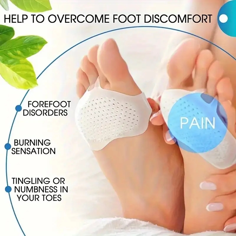 Solette in Silicone per avampiede protezioni per i piedi delle donne Anti-slipHoneycomb Half Size cuscinetti per avampiede tacchi alti piede antiusura
