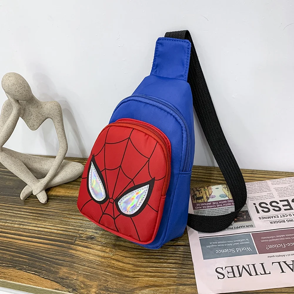 1PC Korean Version Children's Casual Shoulder Bag for Kids Cartoon Cute Spider Crossbody Chest Messenger Bag Backpack