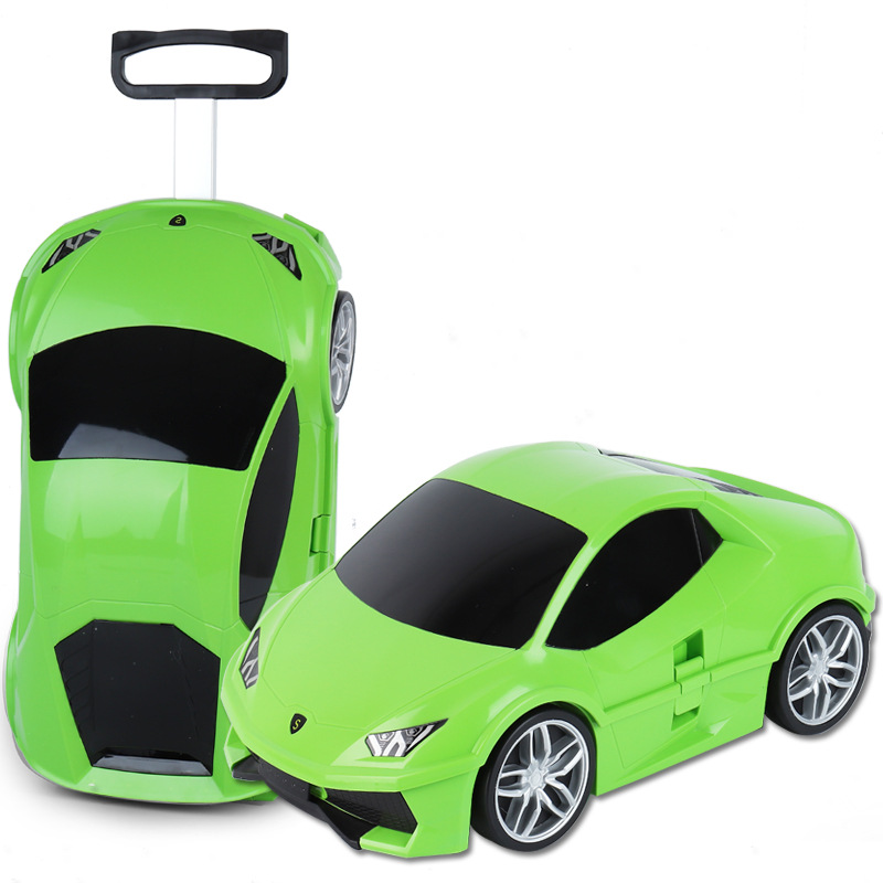 Child Suitcase for Boys Car Suitcases on Wheels Boarding Case Small Lightweight Kids Luggage Trolley Case 50*21.5*30 cm