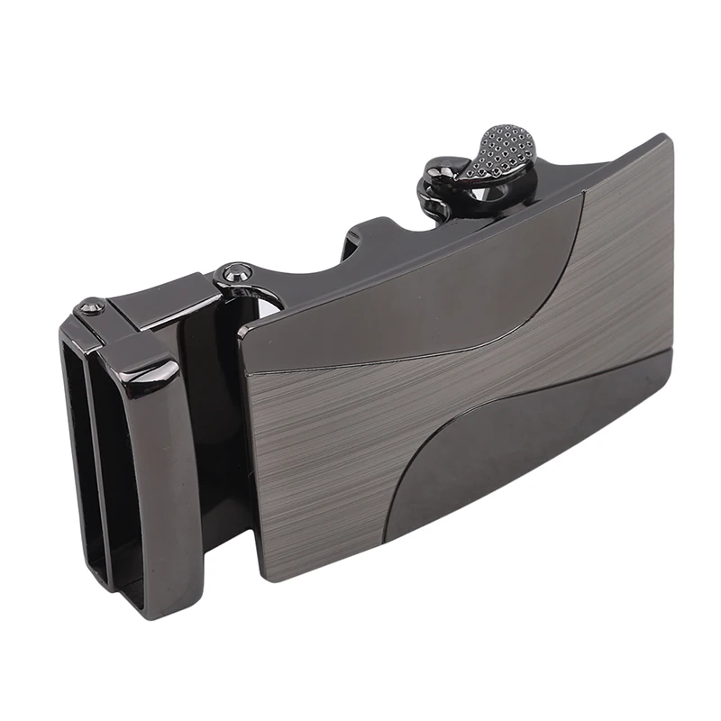 Fivela de cinto automática de liga masculina de alta qualidade fivela de metal preto negócios casual largura casual cabeças de fivela de cinto de metal