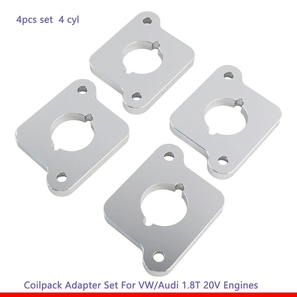 Billet engine 20v 1.8T to 2.0TFSI  Coilpack Adapter Plates Set For VW Audi Golf Jetta A4 A6 TT