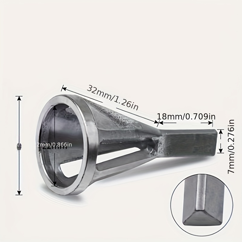 1pc ferramentas de rebarbação e chanfradura de aço de alta velocidade, hastes triangulares de perfuração de aço inoxidável, bordas rosqueadas hexagonais potência dr
