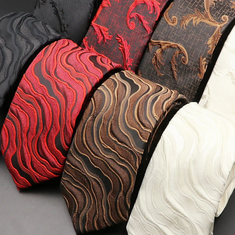 Classic Men's Neck Ties Casual Suits Necktiie Gravatas For Men Polyester Necktie For Business Wedding Party Shirt Accessory Gift