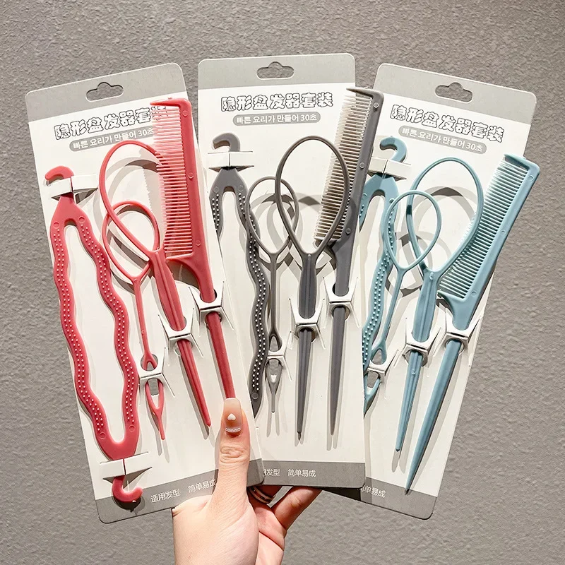 Ma Thuật Dụng Cụ Tạo Kiểu Tóc Bộ DIY Tết Tóc Braider Phụ Kiện Kẹp Tóc Xoắn Bun Barrettes Kẹp Tóc Cho Nữ Làm Tóc