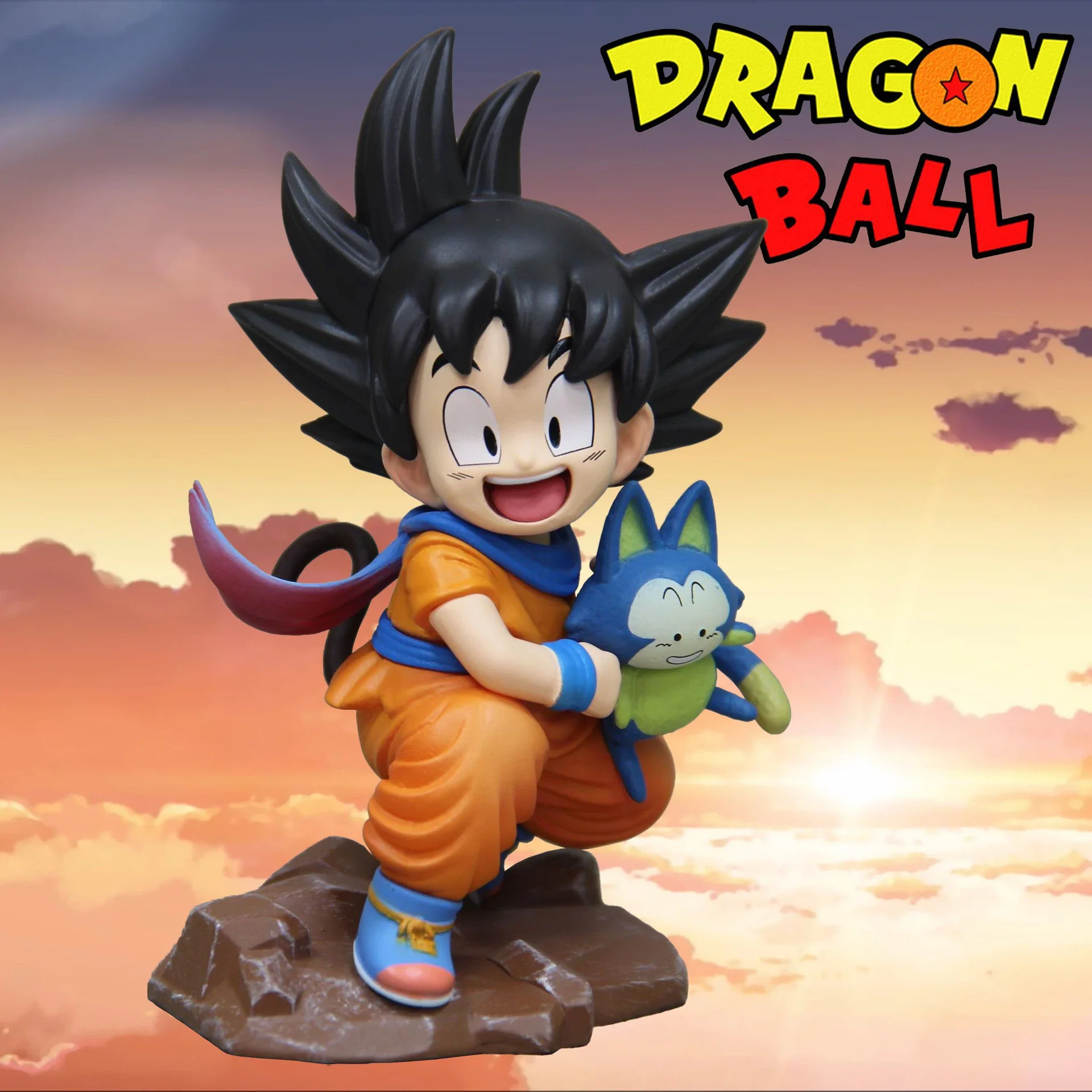 10 cm/15 cm Dragon Ball Z Son Goku personaggio dei cartoni animati infanzia Goku abbraccio PVC Action Figure Modello Statua Collezione Decorazione Pra