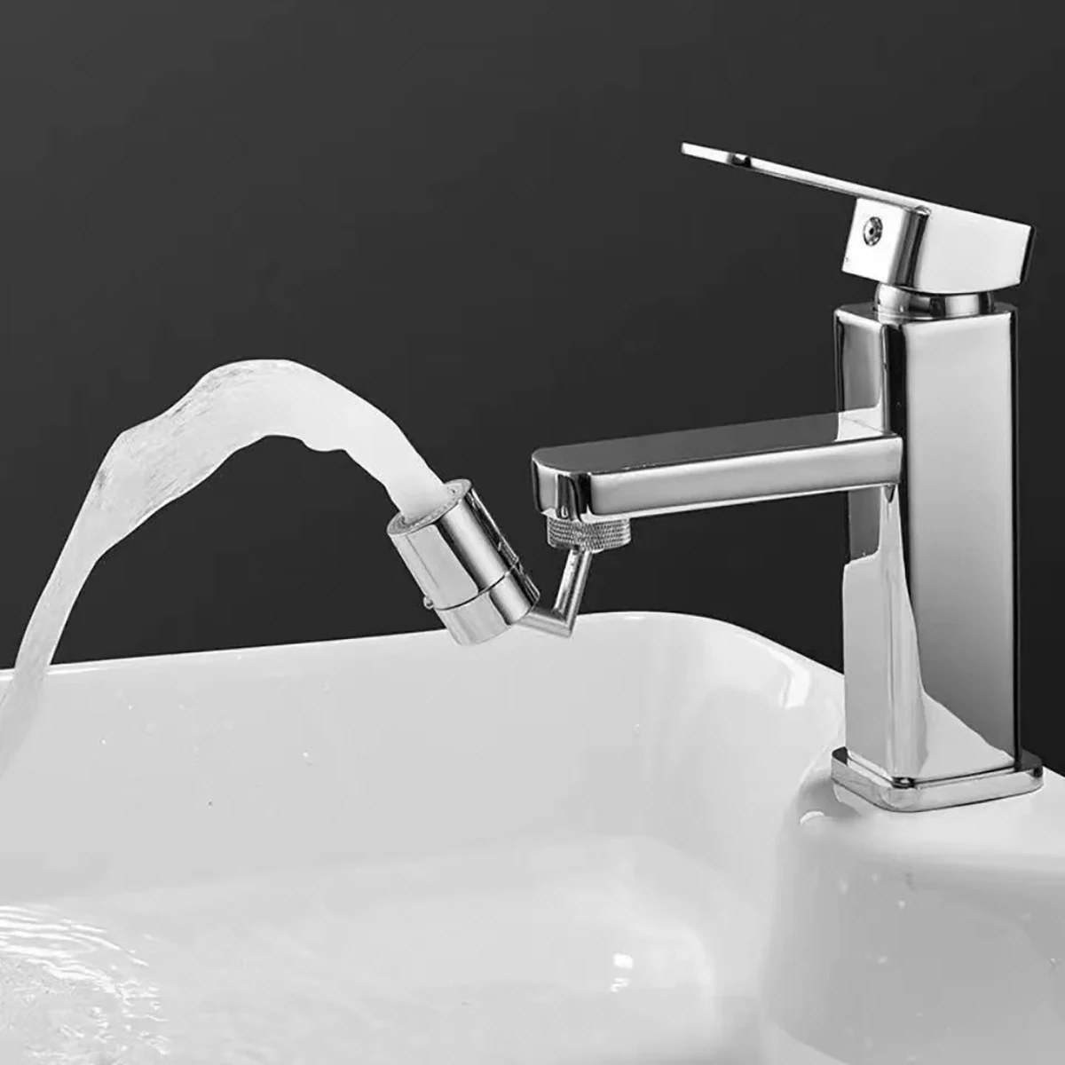 720 องศาหมุนก๊อกน้ํา Bubbler โหมดเดี่ยว Universal ก๊อกน้ํา Extender อะแดปเตอร์ห้องครัวห้องน้ํา Splash Proof ก๊อกน้ําหัวฉีด