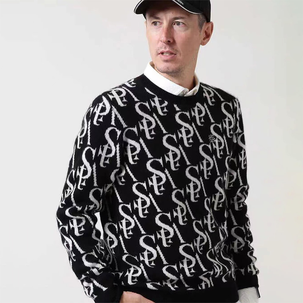 Perfect Choice! ST ANDREWS Men's Autumn Golf Wear, High-quality Fabrics, High Elasticity, Luxury Trendy Knitted Sweaters!