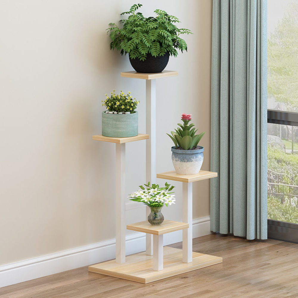 Suporte para plantas internas, suporte para vários plantas, vaso de flores, prateleiras para ambientes internos, prateleira simples, armazenamento de vasos de flores