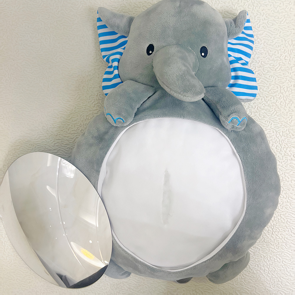 Espelho retrovisor do carro dos desenhos animados para o bebê, brinquedo multi-função, espelho macio, fácil de instalar, barriga tempo