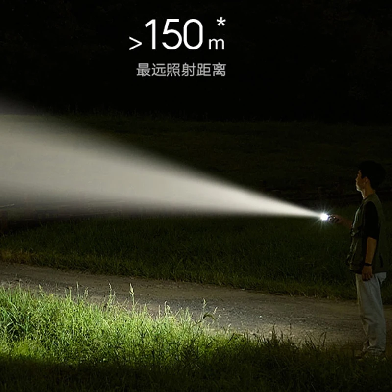 2024 Xiaomi Mijia Multifunktions-Taschenlampe, tragbar, 125 g, 3100 mAh, IP65, wasserdicht, 1000 lm, Notbeleuchtung MJSDT002QW