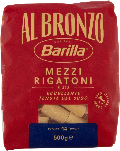 Mezzi Rigatoni Bronzo rappelle N. 322 500g - Barilla