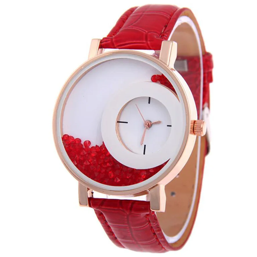 UTHAI BK128 Reloj para estudiantes con esfera grande y diamantes rotos, reloj con correa de cuarzo versátil y moda informal para mujer