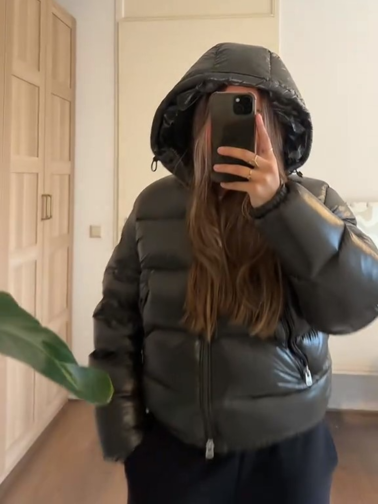 2025 herbst Winter Neutral Stil Baumwolle Gefütterte Mantel Casual Zipper Mit Kapuze Feste Jacke Mode Kalt-beweis Warme Parka oberbekleidung