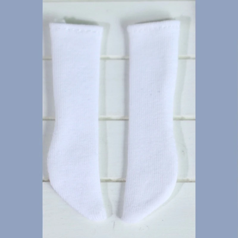Un par de calcetines de muñeca Blyth, calcetín largo de Color puro a la moda para Blythe Licca Azone OB24 1/6, accesorios para muñecas, regalos para niños