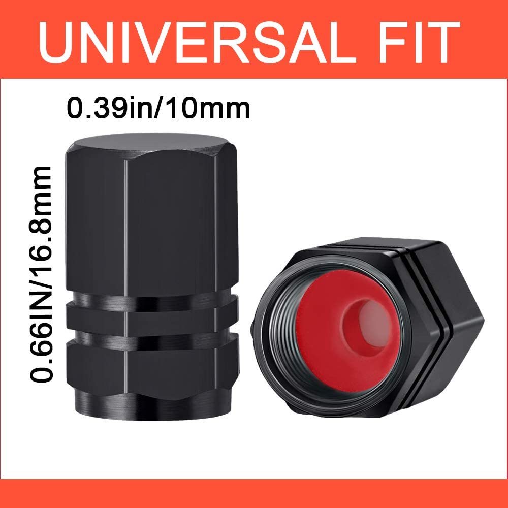 Alumínio Alloy Car Wheel Tire Valve Caps, pneu Rim Stem Covers, Airdust, impermeável, automóveis, motocicletas, caminhões, bicicleta, 5 pcs, 10pcs