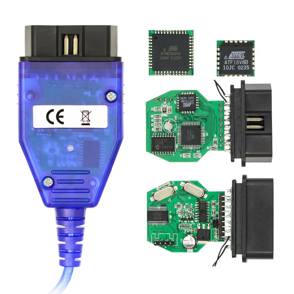 OBD2 Auto Connector Code Diagnostische Interface Tool Voor INPA BMW E Chassis K DCAN Met Schakelaar Voor BMW K + KAN K-Lijn FTDI FT232 Chip