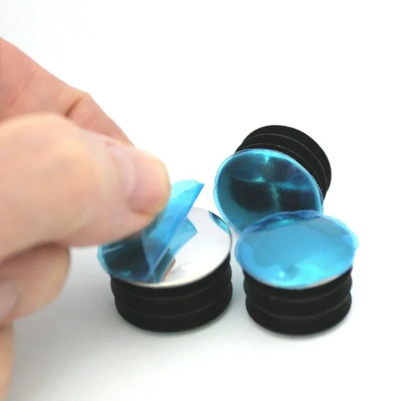 ラウンドステンレス鋼チューブエンドキャップカバー家具脚パイププラグミラープラスチック鉄板床プロテクター直径 16-60 ミリメートル