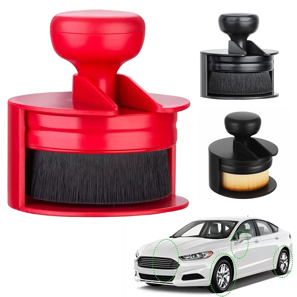 Cepillo de limpieza de coche, aplicador de brillo de neumáticos de coche, cepillo de brillo de neumáticos con soporte para limpiador de detalles de automóviles, herramienta de lavado de coches, cepillo de limpieza