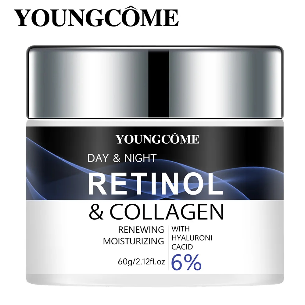 30G/60G Creme super hidratante contendo colágeno e retinol, hidratação da pele seca, refrescante suave e fácil de absorver
