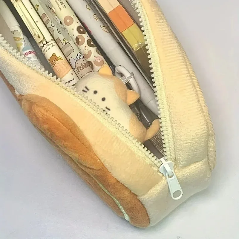 Bolso de mano para estudiante de gato estilo Ins, bonito estuche para lápices de alto valor, papelería, almacenamiento de gran capacidad, bolso pericarp para chica