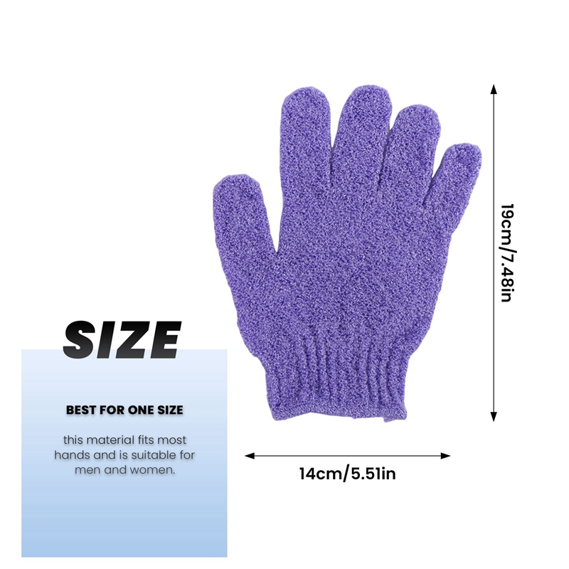 4 Paar Dusch-Badehandschuhe, Peeling, Waschen, Haut, Spa, Massage, Körperwäscher, Reiniger