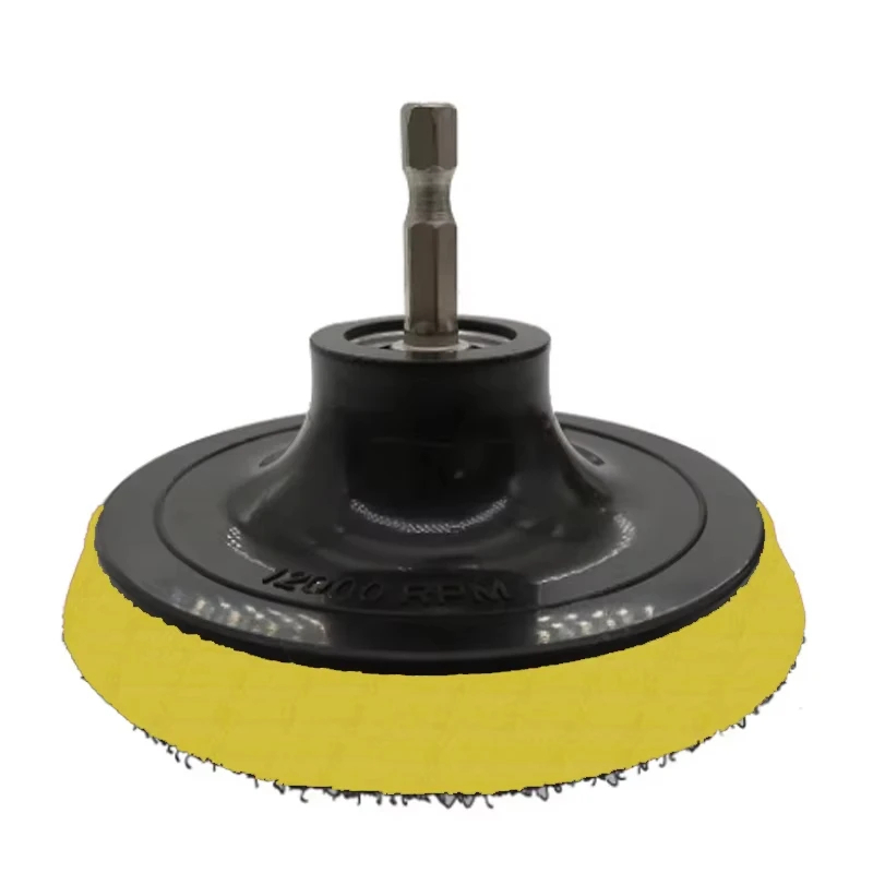 10 Uds. Disco de lijado de 100mm, almohadilla de respaldo de bucle de gancho de grano 60-240 para herramienta rotativa de amoladora de taladro eléctrico