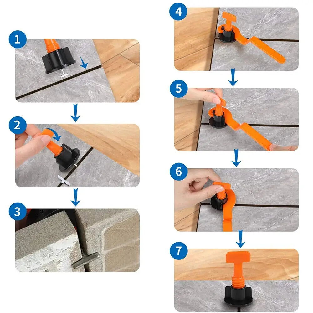 151Pcs Porcelain tile leveler Wedge Floor Tile Gasket Clamp Durable Horizontal Leveller Locator Pliers