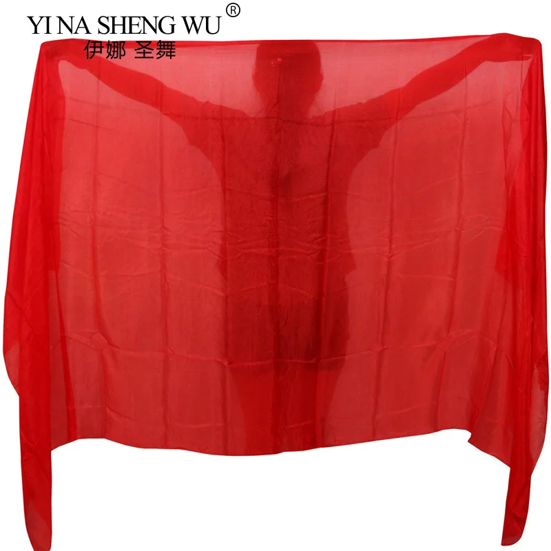 Múa Bụng Lụa Vân Tùy Chỉnh Gradient Khăn Choàng Hiệu Suất Khăn Tay Tự Nhiên Thật 100% Lụa Tay Ném Phụ Nữ Trưởng Thành