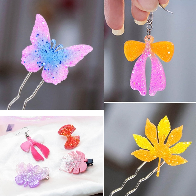 シリコンジュエリーペンダント,「蝶の葉,金型,エポキシ樹脂,ジュエリー作り,DIYチャーム,キーチェーンモールド,クリエイティブクラフト