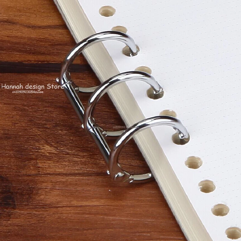 2PCS 3-Hole คลิปโลหะหนังสือแหวนหลวม Binder สําหรับ A5 A6 A7 กระดาษเก็บเครื่องมือ Scrapbooking ศิลปะหัตถกรรม DIY นักเรียน