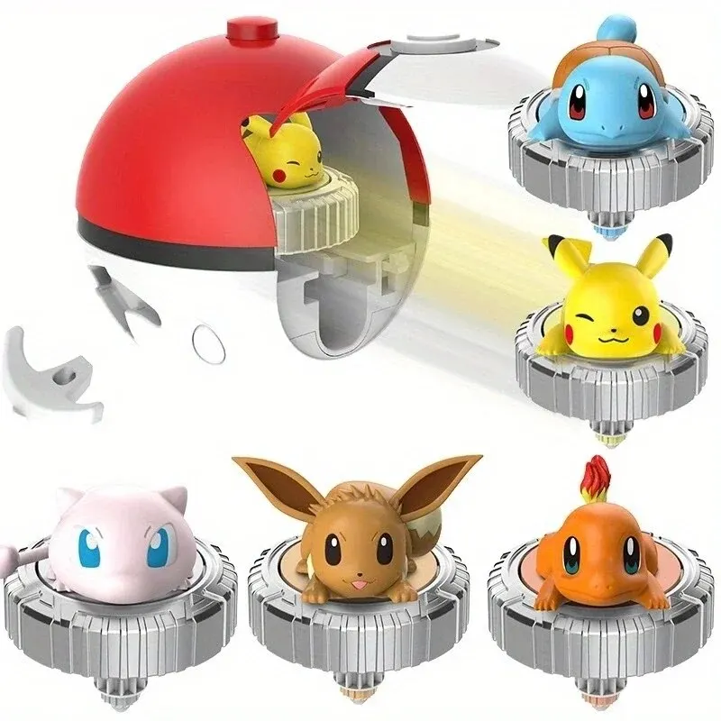 LDCX Pokemon สัตว์เลี้ยง Elf ผู้ปกครองเด็ก Interactive ของเล่นเด็กชุดของขวัญ 1 กับ Gyro Pikachu Squirtle Charmander คริสต์มาส