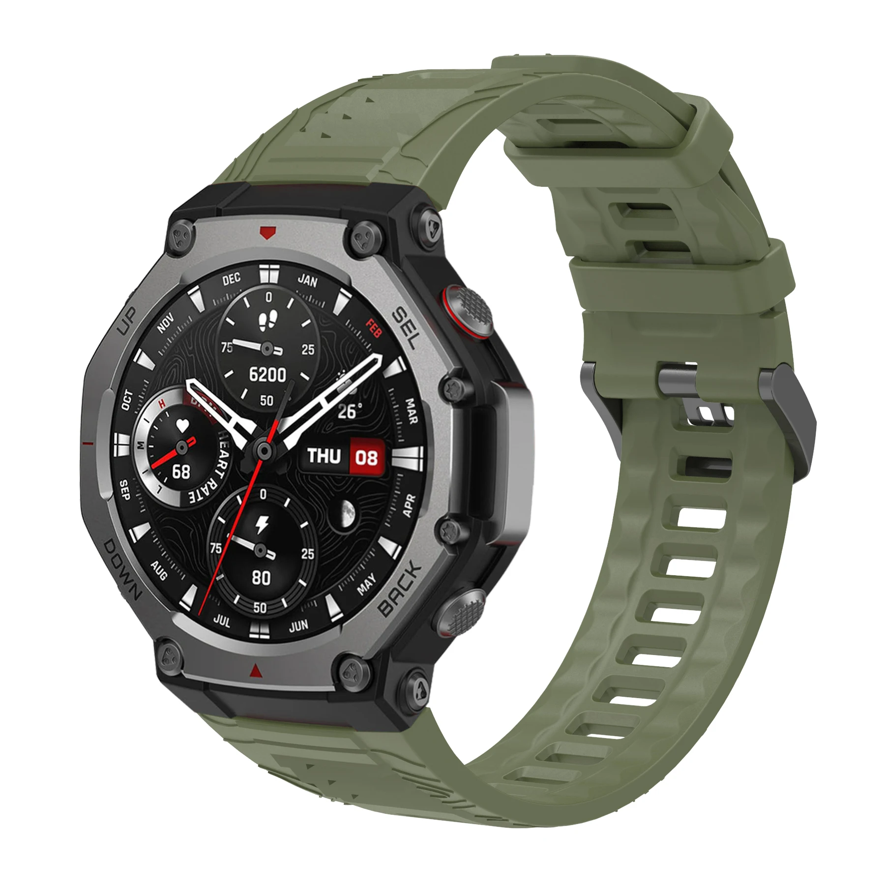 Pulseira de silicone oficial para huami amazfit T-REX 3 com ferramentas pulseira esportiva pulseiras de relógio inteligente acessórios para amazfit T-REX3