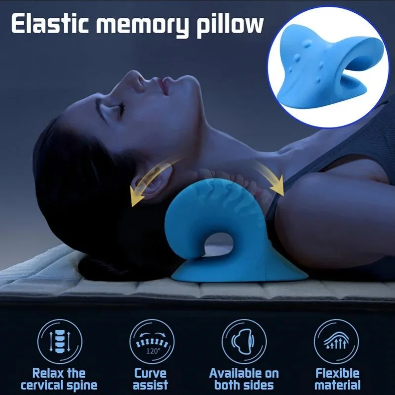 คอไหล่ Stretcher Relaxer ไคโรแพรคติกปากมดลูกอุปกรณ์หมอนสําหรับด้านหลังท้อง Sleeper Remedial หมอน