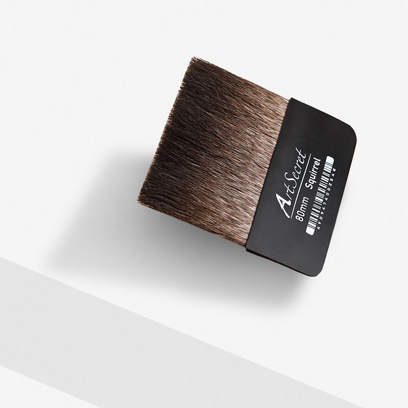Artsecret リス毛フラットパドルアートペイントブラシ アクリルオイルワニス水彩絵の具用 1.38インチ、1.97インチ、2.56インチ、3.15インチ、3.94インチ